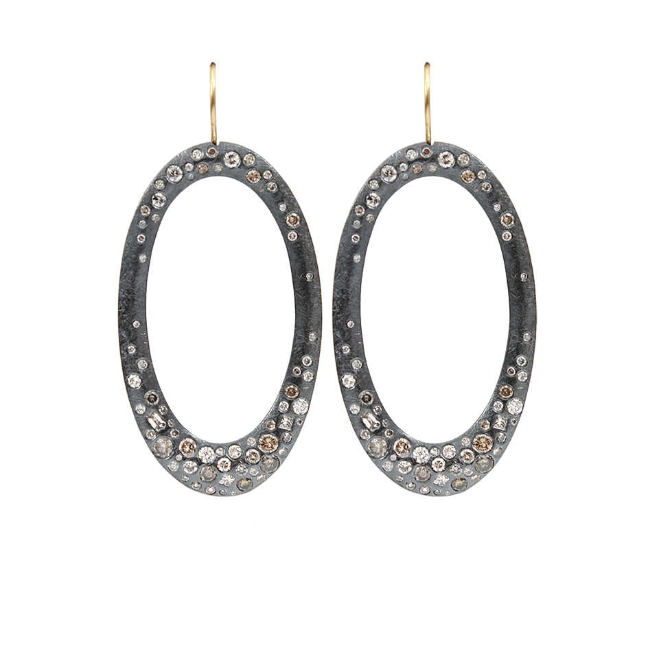 TODD REED, Diamond Pave Drop Earrings