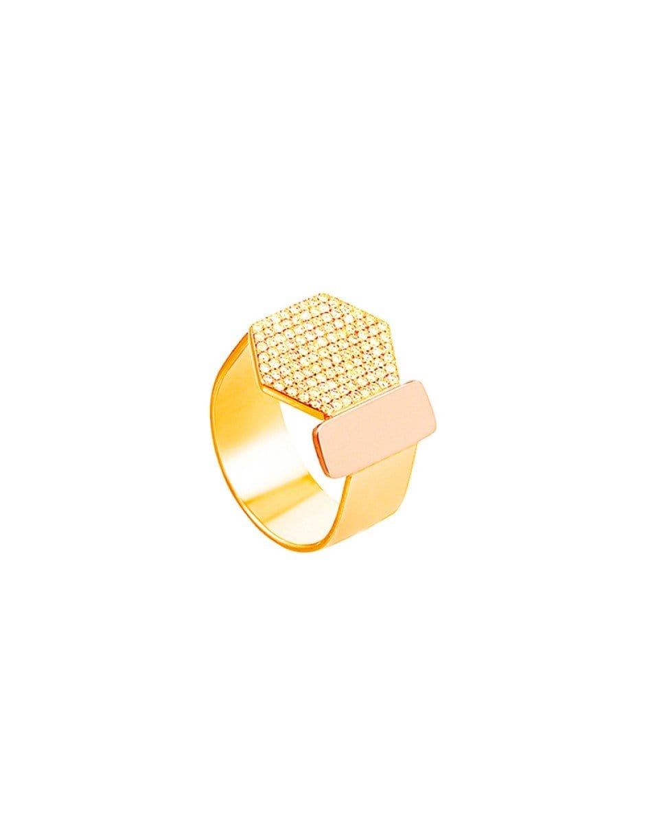 LITO, Diamond Pave Mix Shape Ring