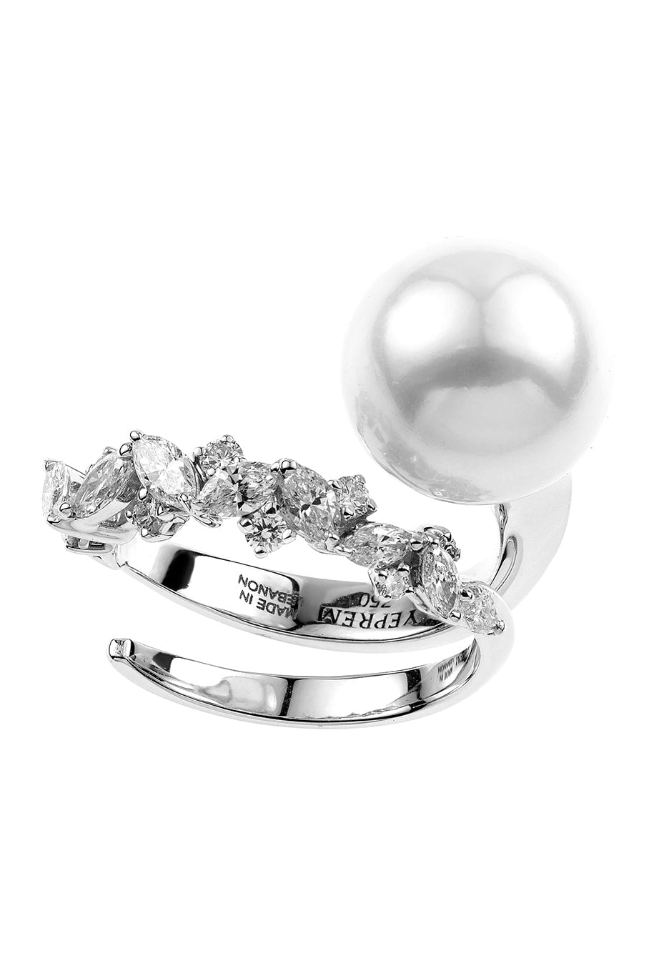 YEPREM JEWELLERY, Diamond Pearl Ring