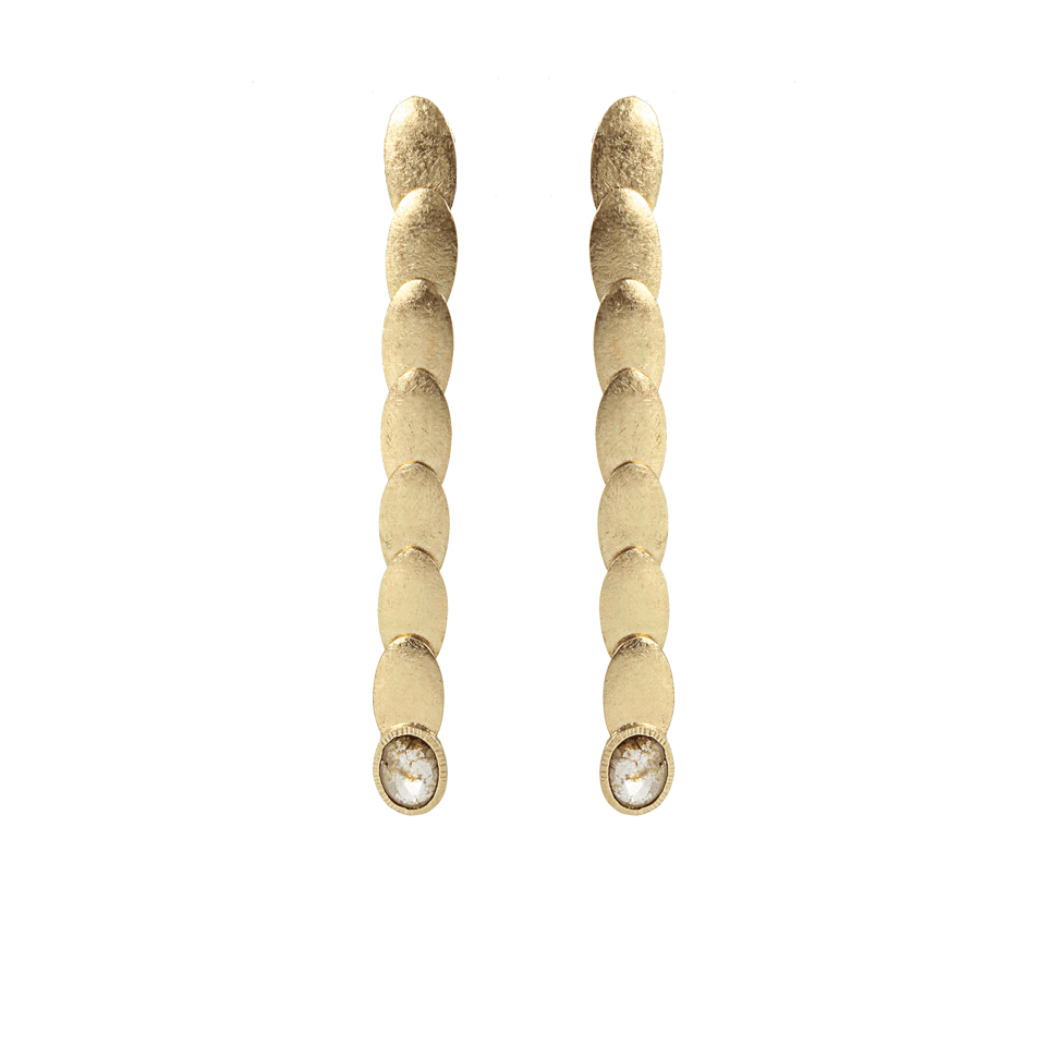 TODD REED, Diamond Scale Drop Earrings