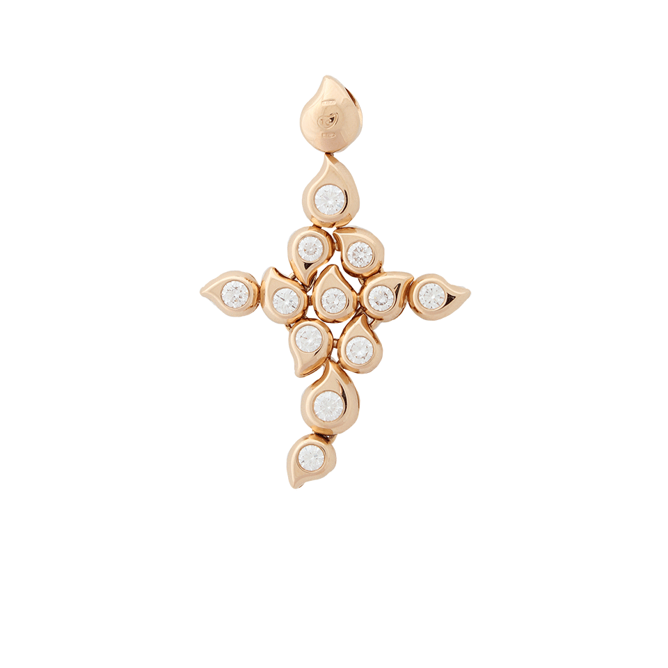 TAMARA COMOLLI, Diamond Snowflake Cross Pendant