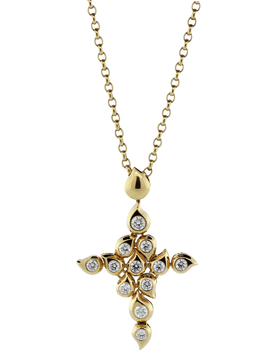 TAMARA COMOLLI, Diamond Snowflake Cross Pendant