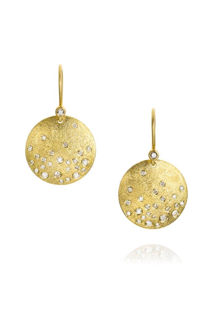 TODD REED, Diamond Sprinkle Drop Earrings