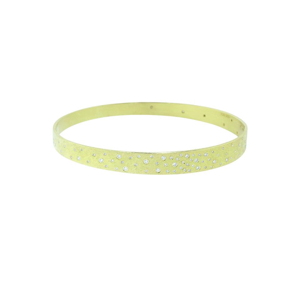 TODD REED, Diamond Sprinkle Tapered Bangle