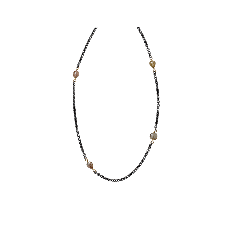 TODD REED, Diamond Station Necklace