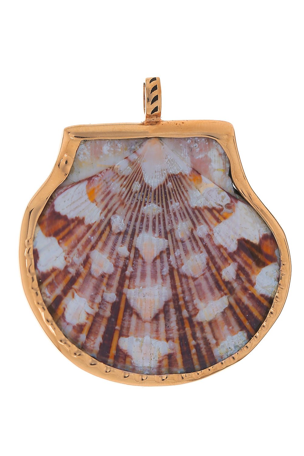 DEZSO BY SARA BELTRAN, Grande Onyx Scallop Charm