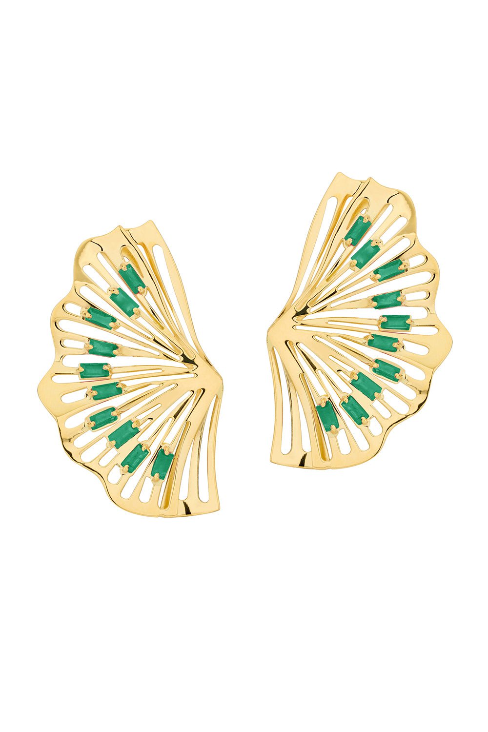 CAROL KAUFFMANN, Nouveau Baguette Earrings