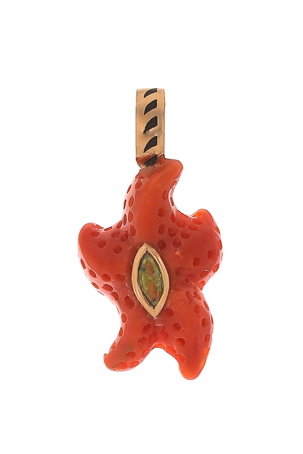 DEZSO BY SARA BELTRAN, Petite Coral Diamond Starfish Pendant