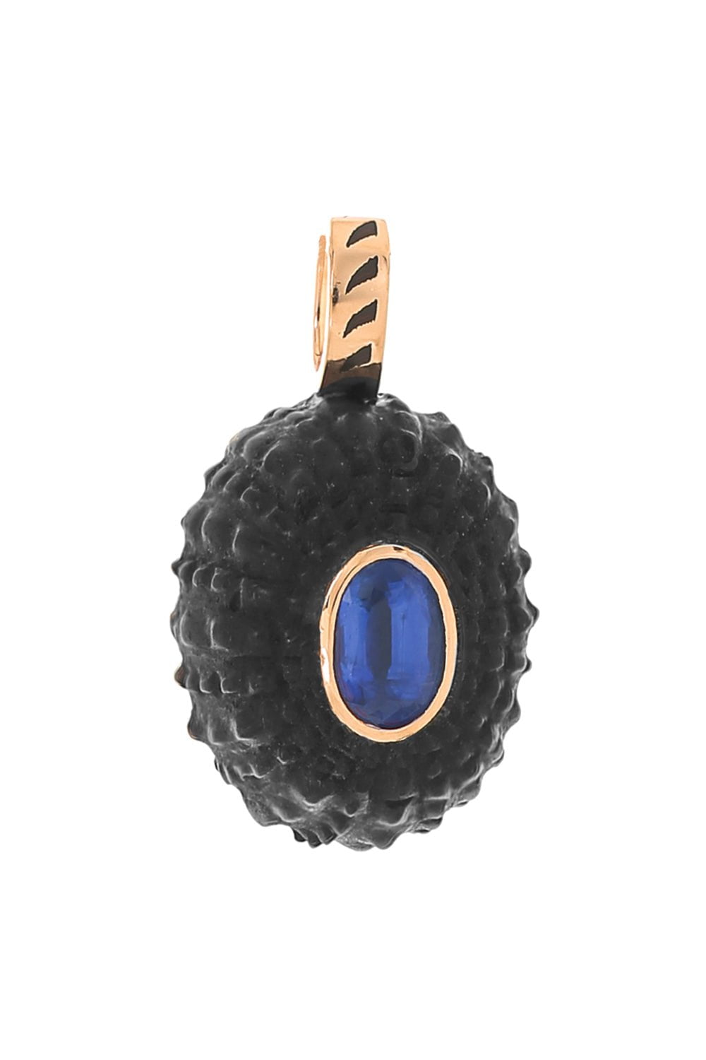 DEZSO BY SARA BELTRAN, Petite Ebony Kyanite Urchin Pendant