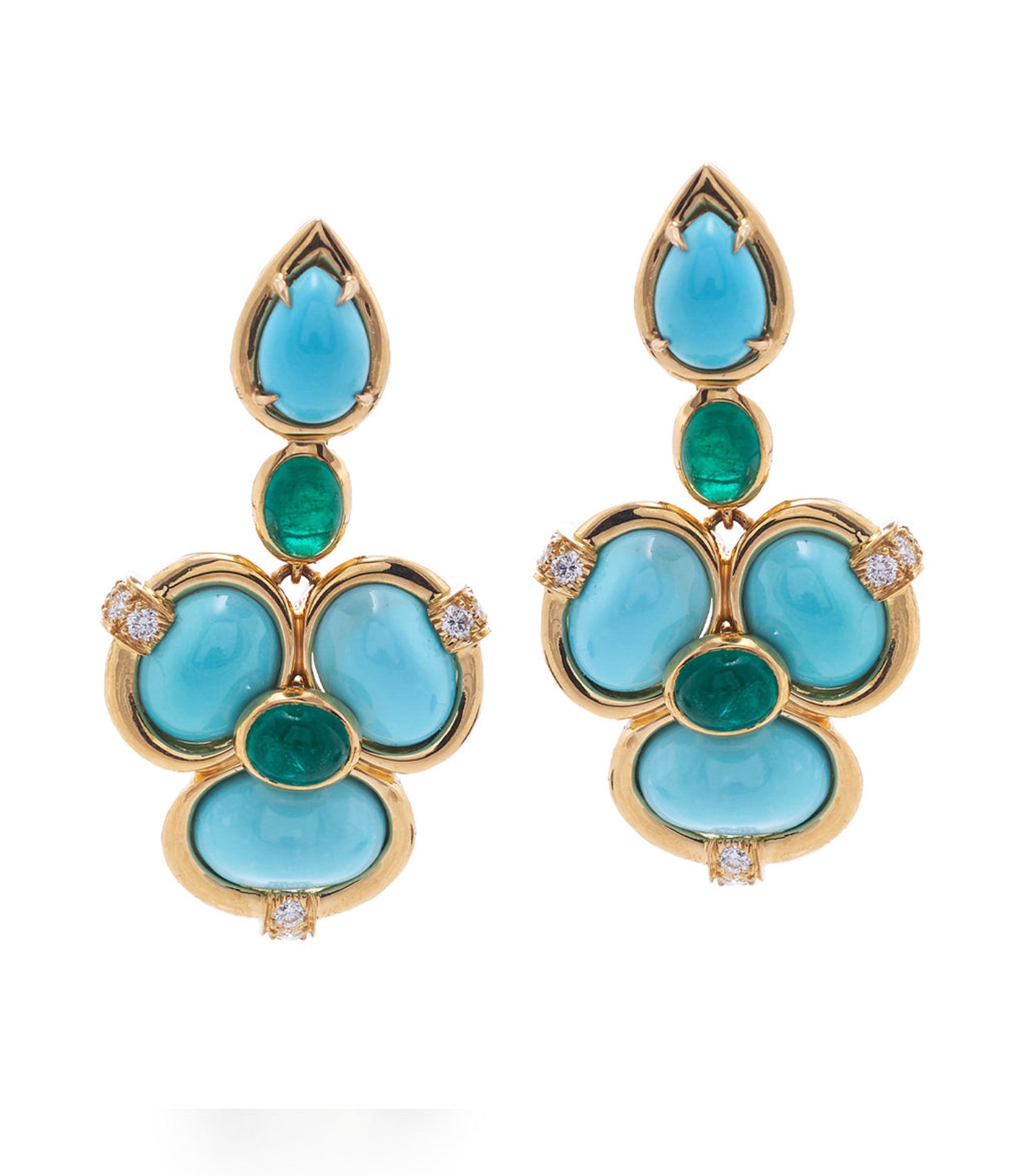 DAVID WEBB, Shangri-La Earrings