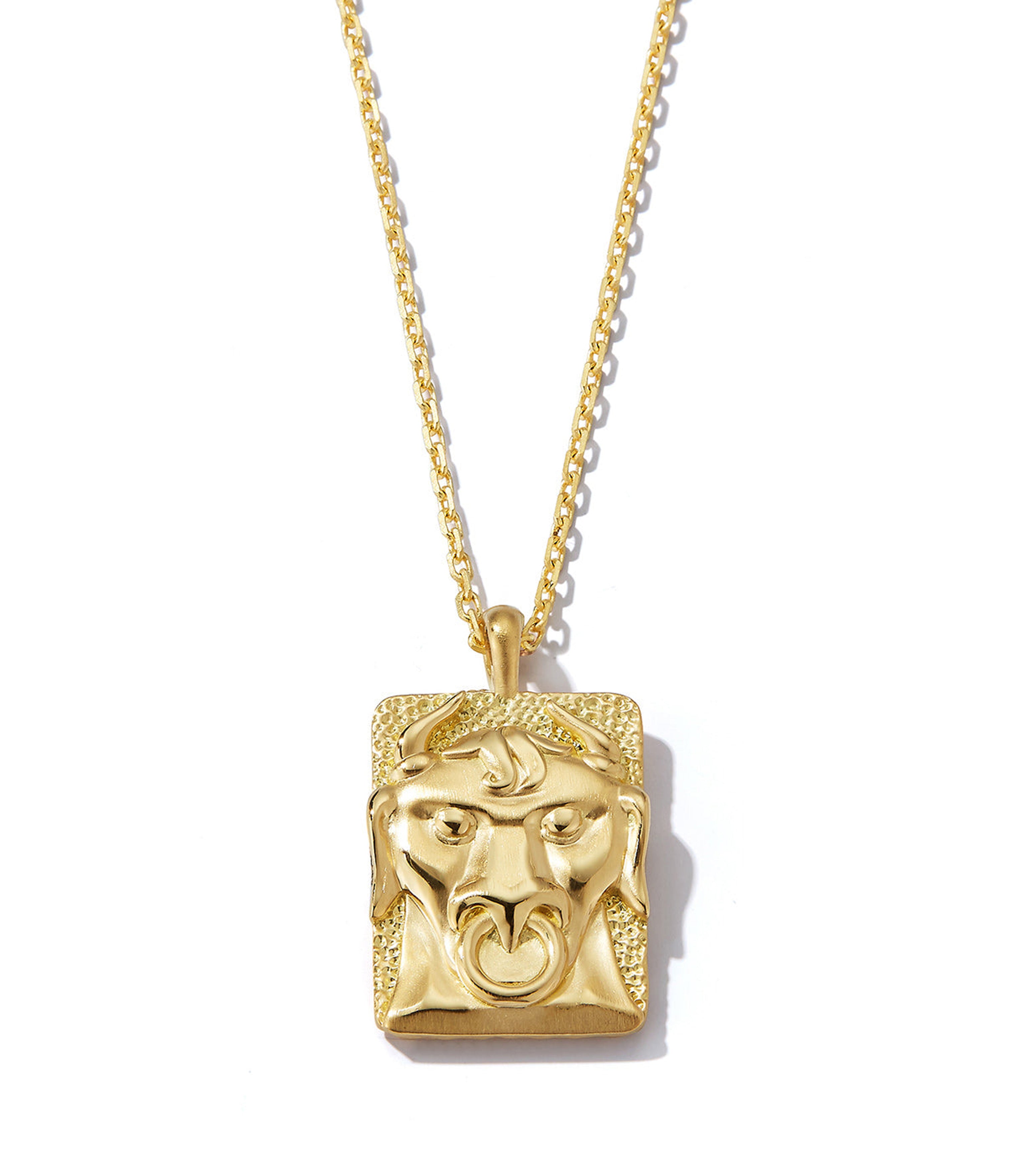 David Webb Workshop, Taurus Zodiac Pendant Necklace