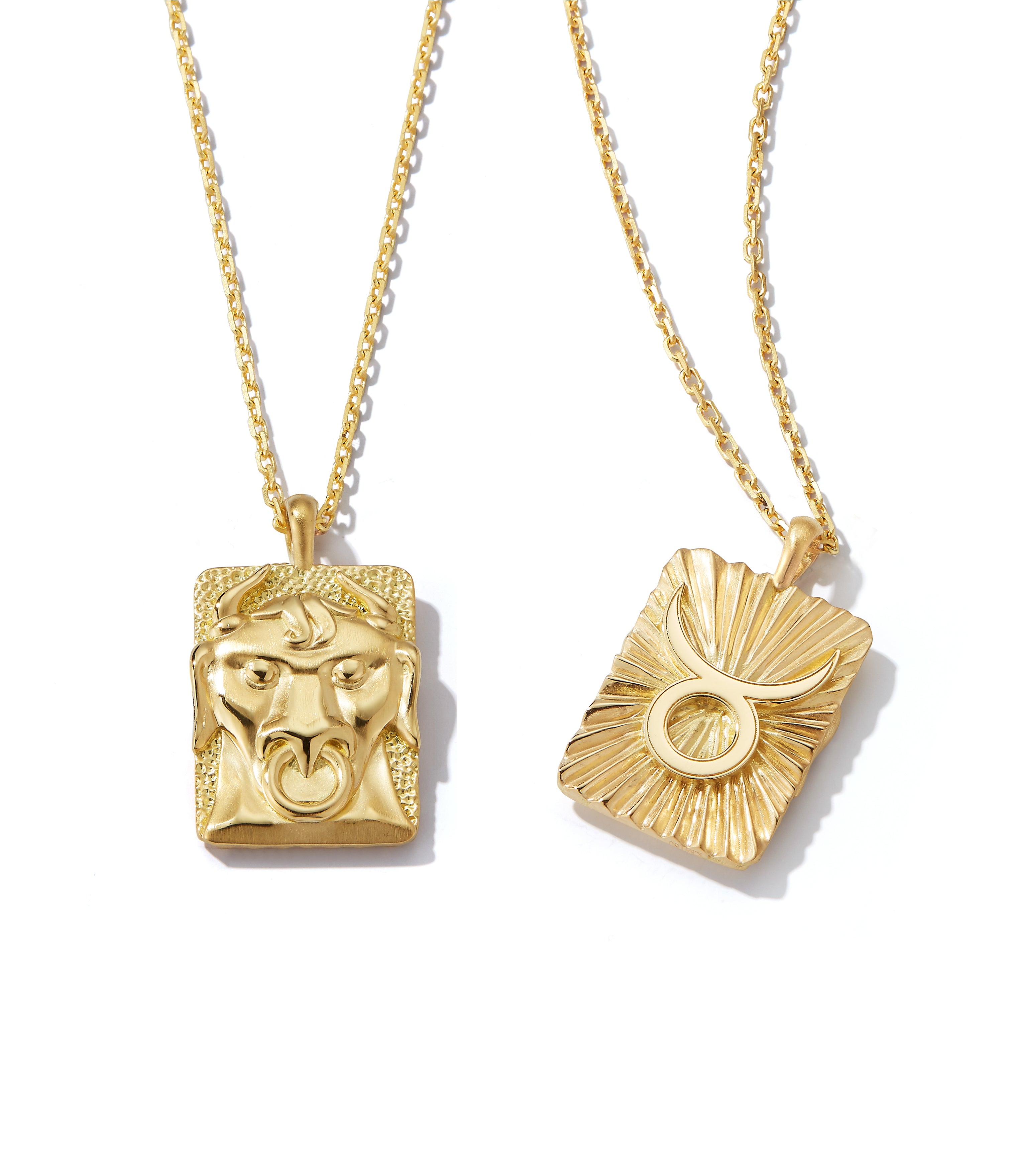 David Webb Workshop, Taurus Zodiac Pendant Necklace