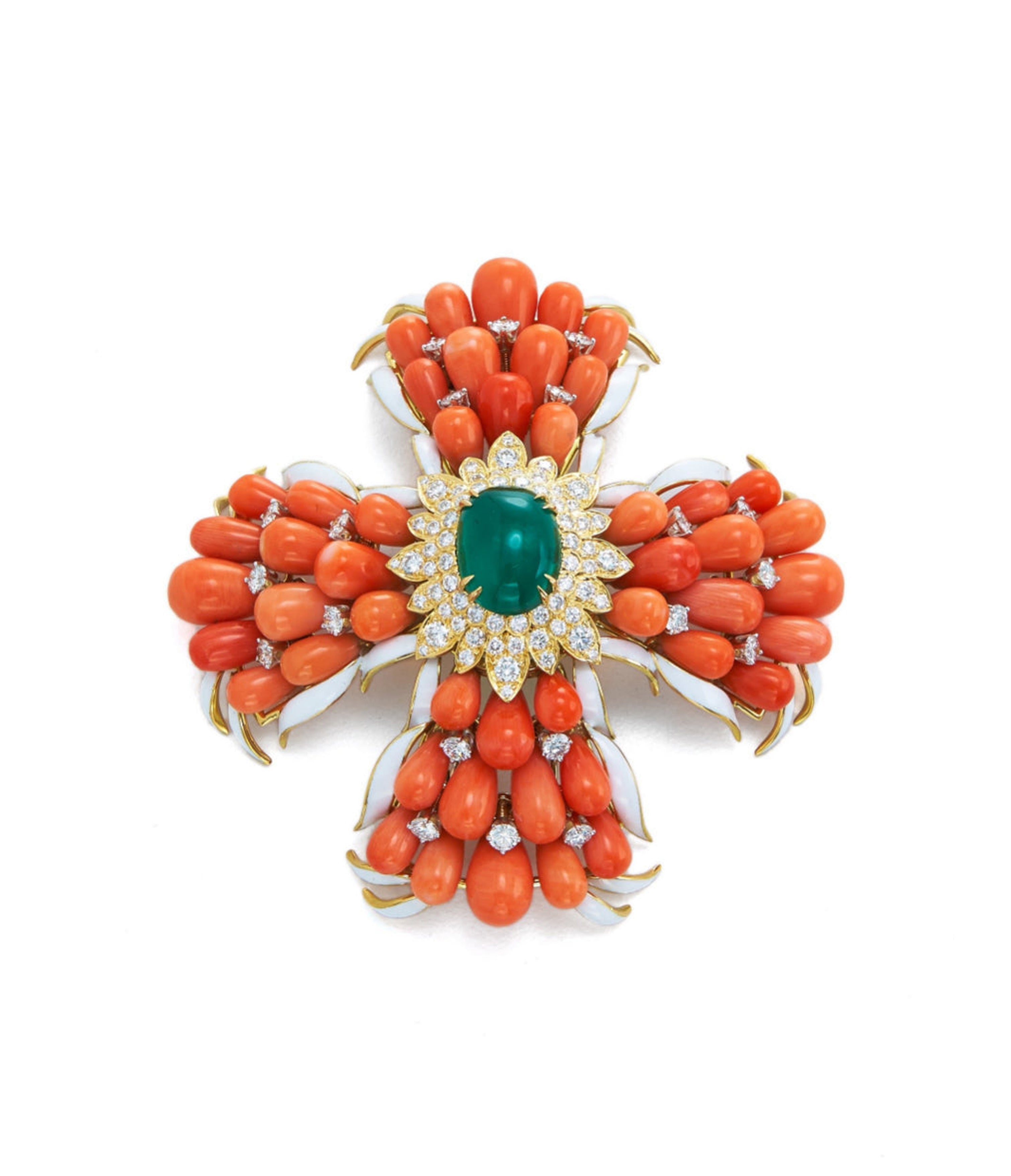 David Webb Workshop, The Elizabeth Taylor Maltese Cross Brooch