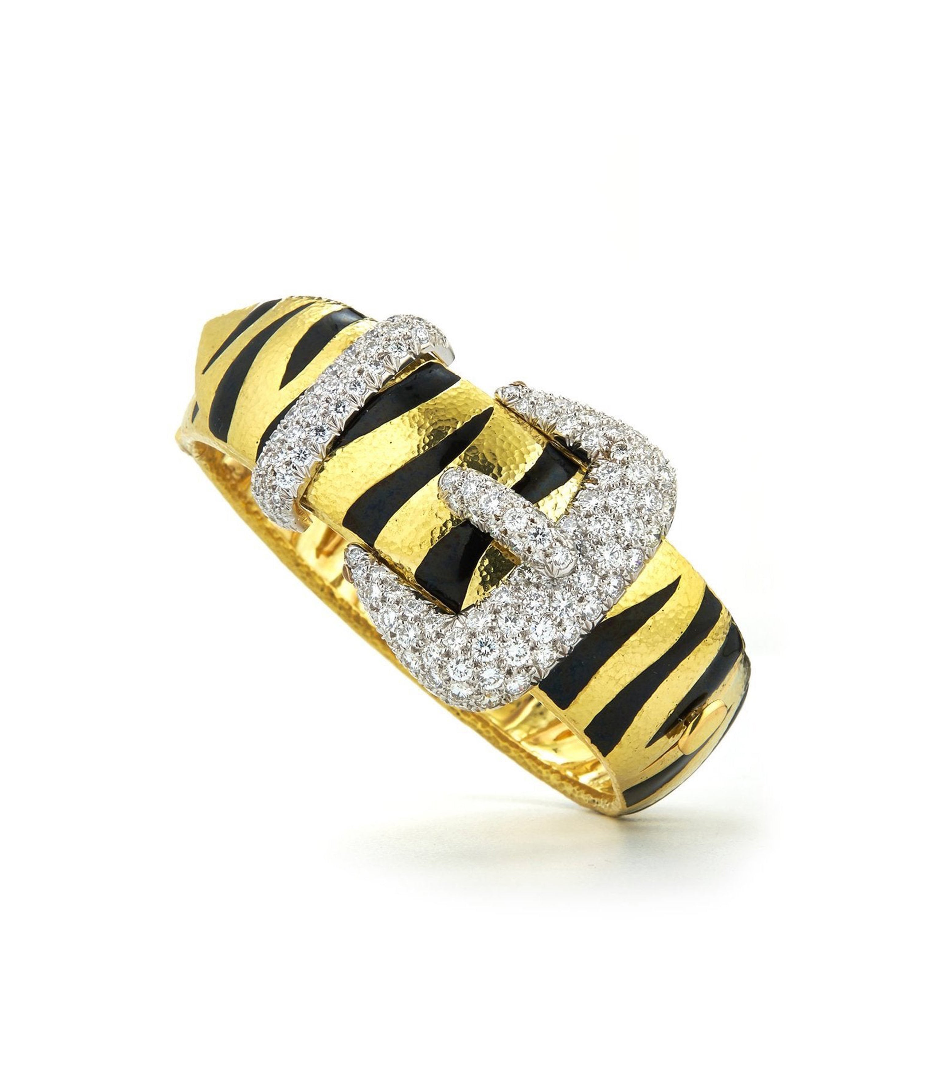 David Webb Workshop, Tiger Stripe Belt Bracelet