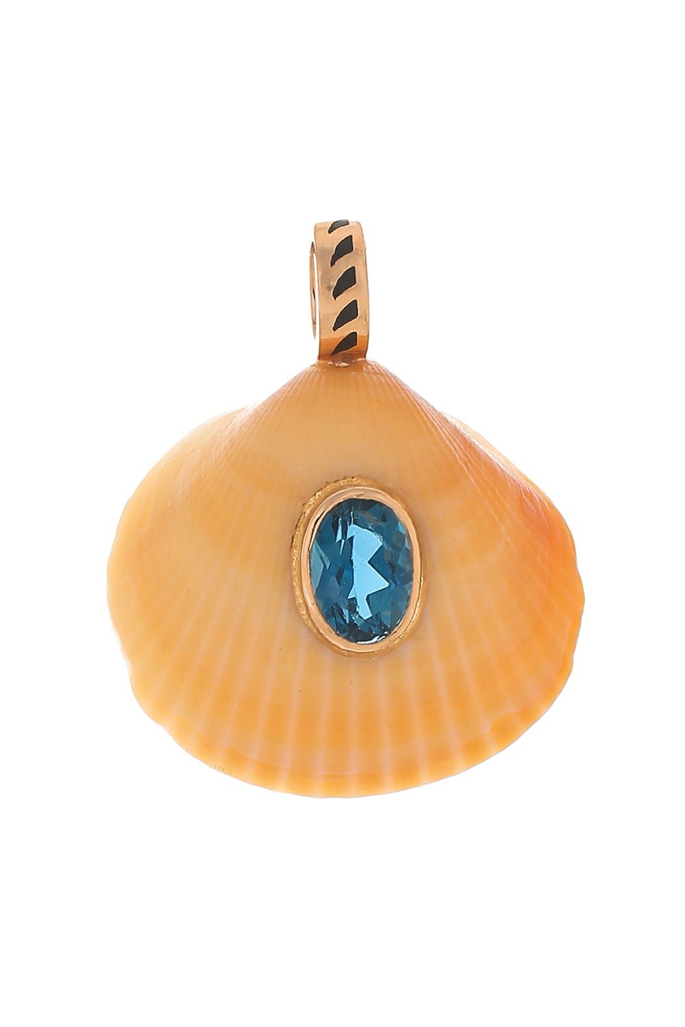 DEZSO BY SARA BELTRAN, Zircon Anadara Shell Charm